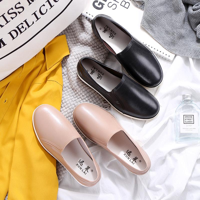 Chaussures d'été pour femmes à bouche peu profonde, antidérapantes, imperméables, mode, en caoutchouc