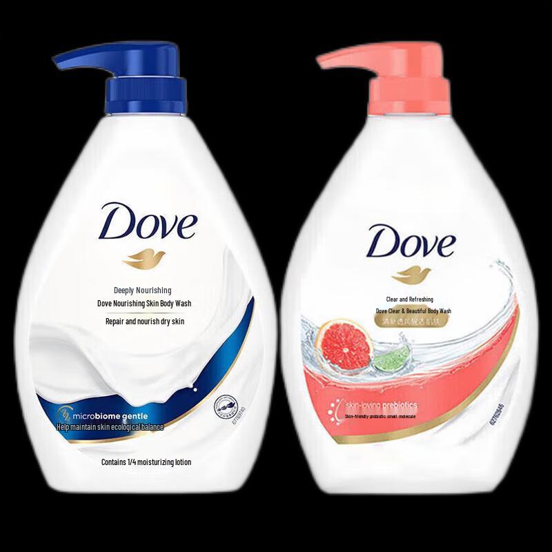 Dove Deep Nourishment & Purifying Body Wash Twin Pack