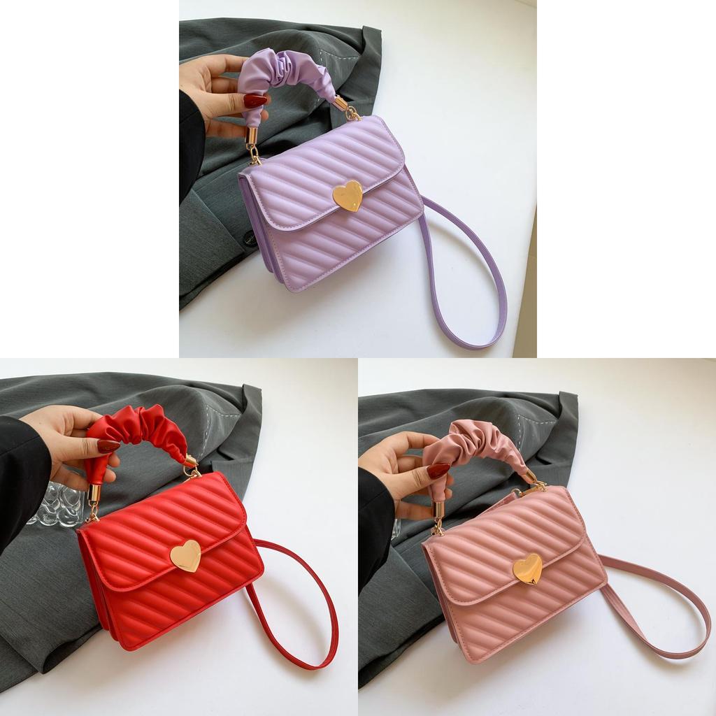 Minimalist Pu Small Square Bag For Daily Use With Shoulder Strap