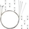Bicycle Brake Inner CTRICALVER Brake Brake Silver Stainless for Road Bikes and Other Bicycle Parts Cables, 6-Pack Cables, Lines, Steel, Durable, 1.7m