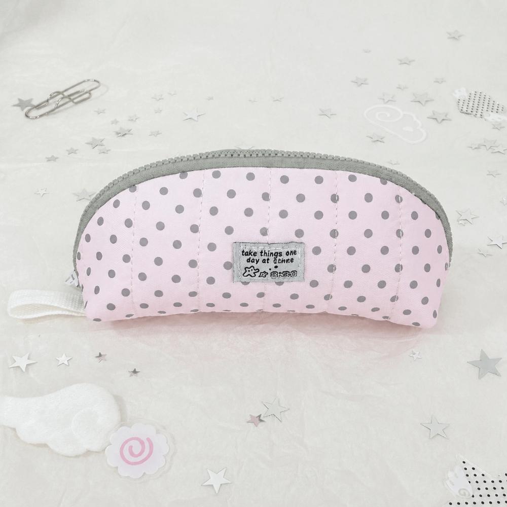 Mehrschichtige Stifttasche Polka-Dot-Print Federmäppchen Ins Federmäppchen Schulbedarf