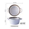 Japanese Style Ceramic Double-Handle Soup Bowl