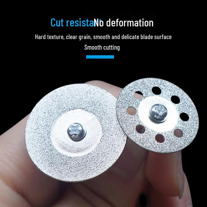 Diamond Cutting Disc for Jade, Glass, and Stone - Mini Electric Grinder Blade for Grout and Seam Cleaning