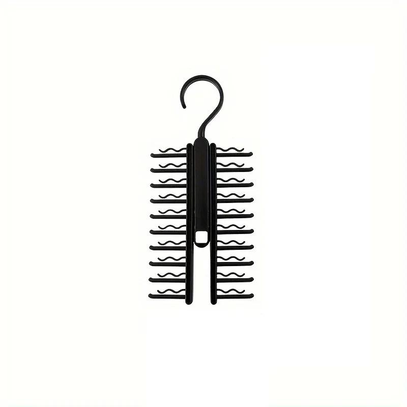 

1PC Tie Rack Holder,Rotate To Open/Close Tie and Belt Hanger with Non-Slip Clips,360 Degree Swivel Space Saving Organizer