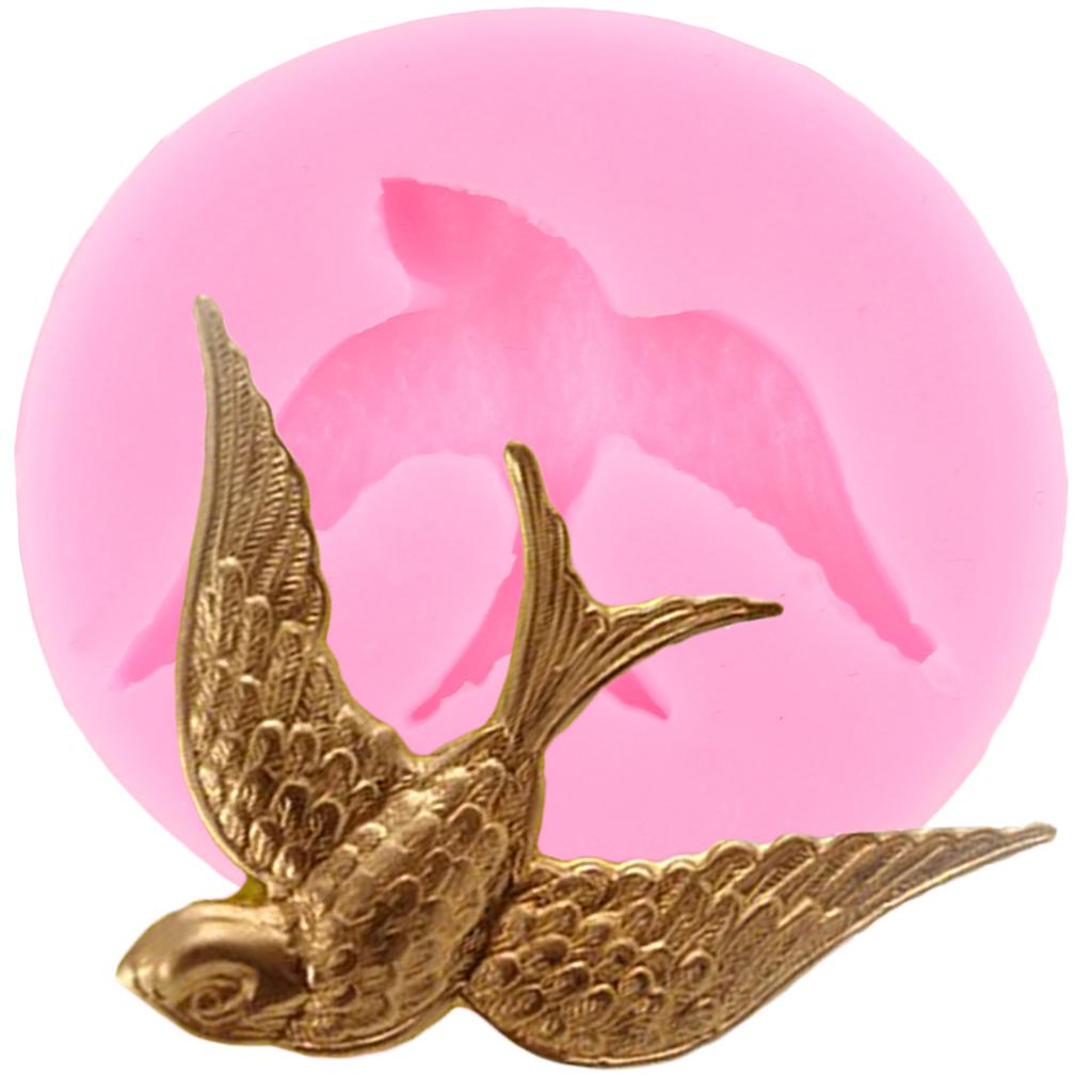 Lovely Bird Silicone Moulds Fondant Mould DIY Cake Decoration Chocolate Gumpaste Mould Cupcake Topper Candy Resin Clay Moulds