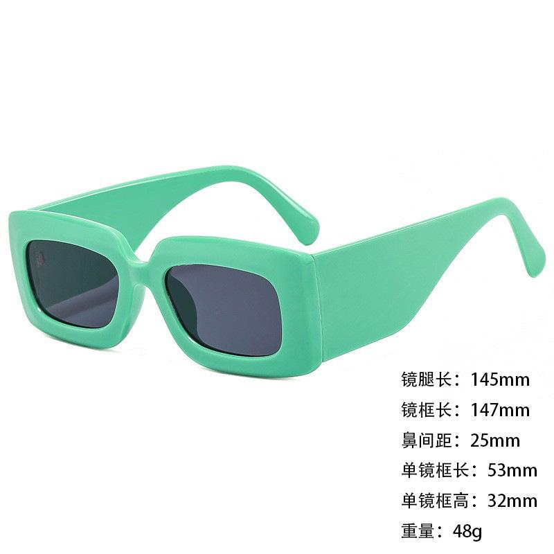 Foreign Trade Sunglasses Wide Legs Big Frame Vgo88 Men'S And Women'S Jelly Color Personalized Uv400 Sunglasses