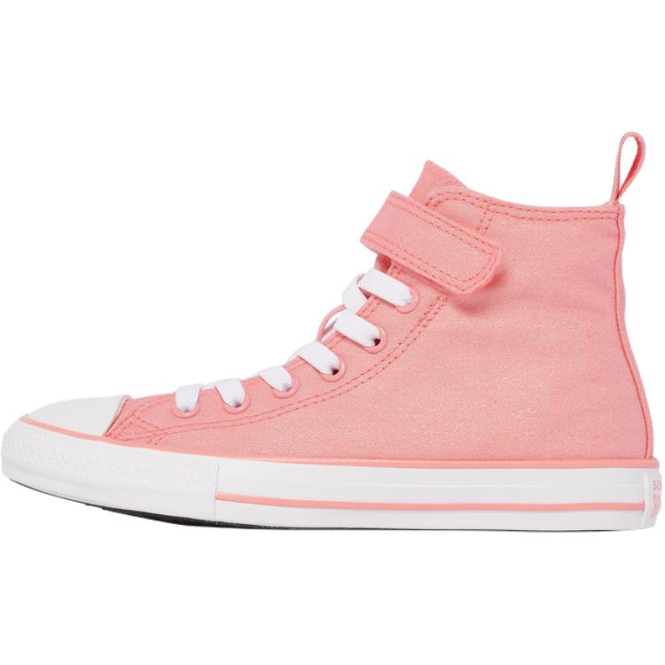 Converse Chuck Taylor All Star Easy-On High PS Iridescent Kids Sneakers Pink Lawn-Flamingo White A03584F