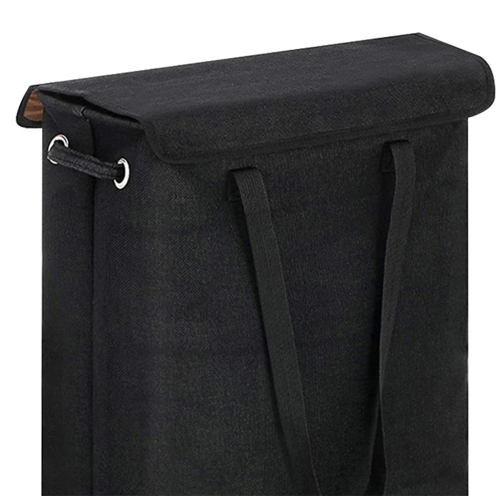 Slim Laundry Basket with Handle & Lid Narrow Laundry Hamper Multi-Function Clothes Storage Basket for Toys Clothing Organization