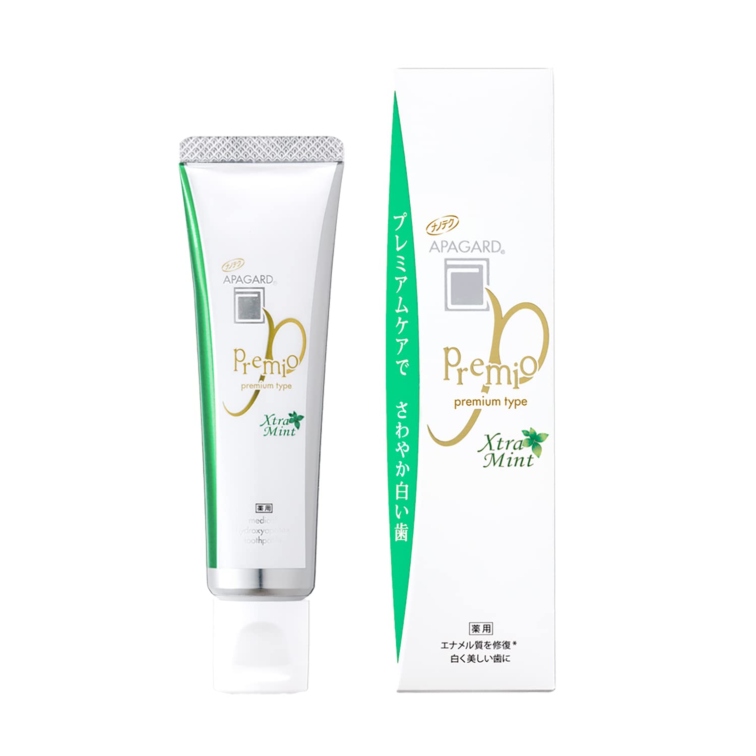 APAGARD Premio Extra Mint 50g Whitening Cavity Premium Type Toothpaste, Prevention, (Quasi-drug)