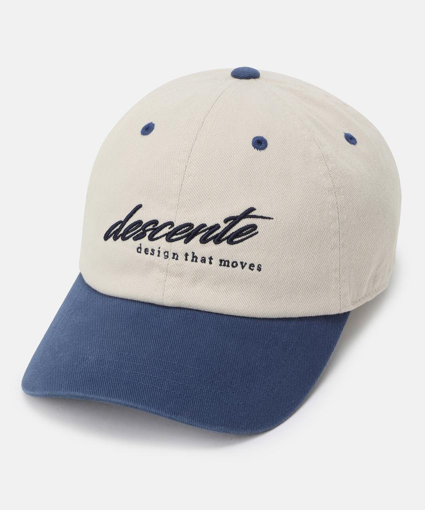 DESCENTE Women'S Wording Logo Ball Cap Ivory Sr322Ucp71
