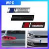 1PCS Metal WRC FIA World Rally Championship Logo For Polo Golf Jetta CC Bora Emblem Car Front Grill Rear Trunk Sticker Badge