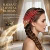 Sparkling Wedding Headband Leaf Design Handmade Wedding Hair Accessories Luxury Elegant Bride Crown Tiaras Wedding Ceremony