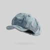 Korean Style Women's Denim Beret - Vintage Washed Octagonal Cap, Spring/Autumn Casual Hole Dressed Cloud Hat Female Trendy Retro