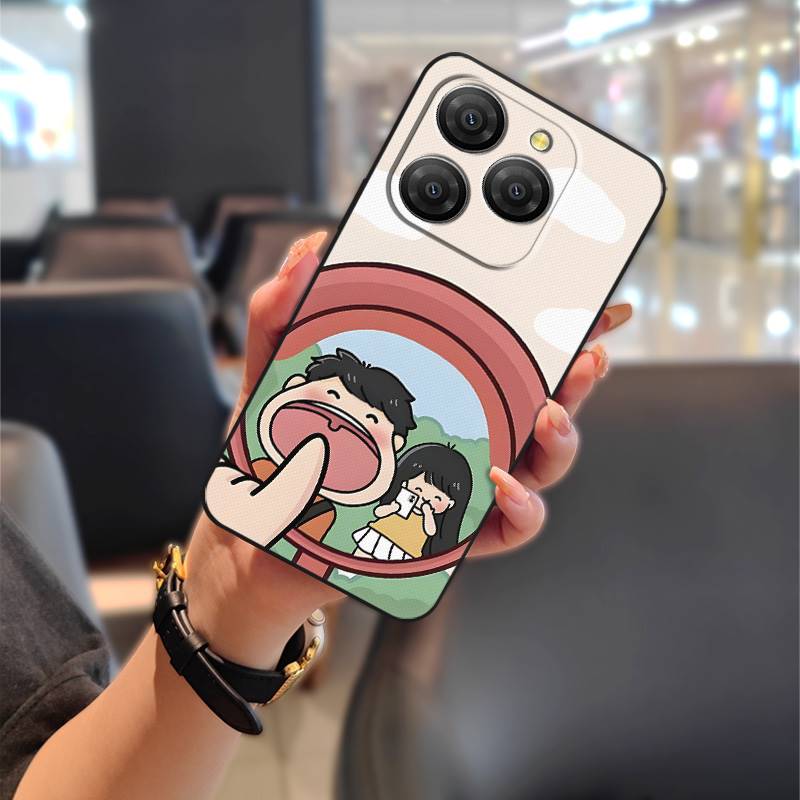 Graffiti Couple Phone Case For Blackview Shark9 5G Anti-dust Protective Cute Fashion Design Full wrap TPU Dirt-resistant
