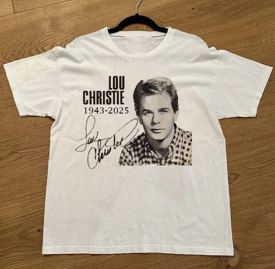 

Lou Christie 1943-2025 Cotton Full Size Shirt Adults DS189 Unisex T-Shirt M