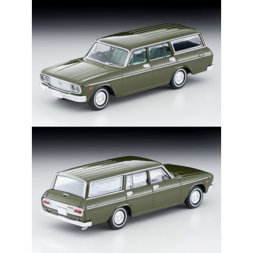 Tomytec Tomica Limited Vintage 1/64 Scale LV-206a Toyopet Crown Custom 1966 Model, Green, Finished Product