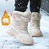 Girls Snow Boots Winter Velvet Thickened Warm Baby Northeast Large Cotton Shoes Children Snow Cotton Boys High Top Shoes