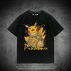 Mechanical Series Trendy T-shirt Bulbasaur Charmander Squirtle Pikachu Pure Cotton Loose Short-sleeved Clothing