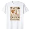2026 Nami Wanted Poster One Piece TShirt Bounty Notice Graphic Print 100 Cotton Durable Classic Casual Fashion Street Tops