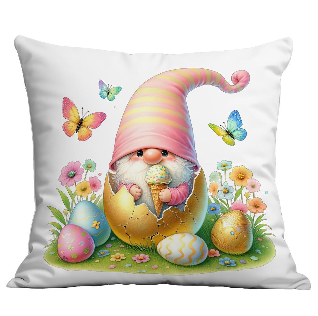 Nowa Poszewka Wielkanocna Królik Jajko Wielkanocne Dom Sofa Poduszka Poszewka Dekoracja