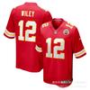 Kansas City Chiefs NFL Koszulka Piłkarska Patrick Mahomes 10 Premium Replika Krótki Rękaw Męska Kibice Odzież Drużyny Sportowej