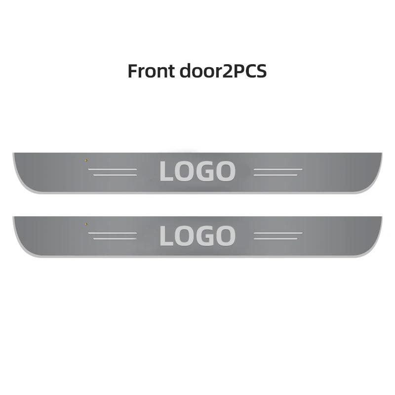 Custom Wireless LED Door Sill Ambient Light for Mitsubishi Outlander Lancer 9 EX ASX Pajero L200 Colt Eclipse Ralliart Delica