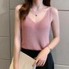 Ice Silk Women Tank Top Female Summer Loose Short Sleeveless Shirt Undershirt