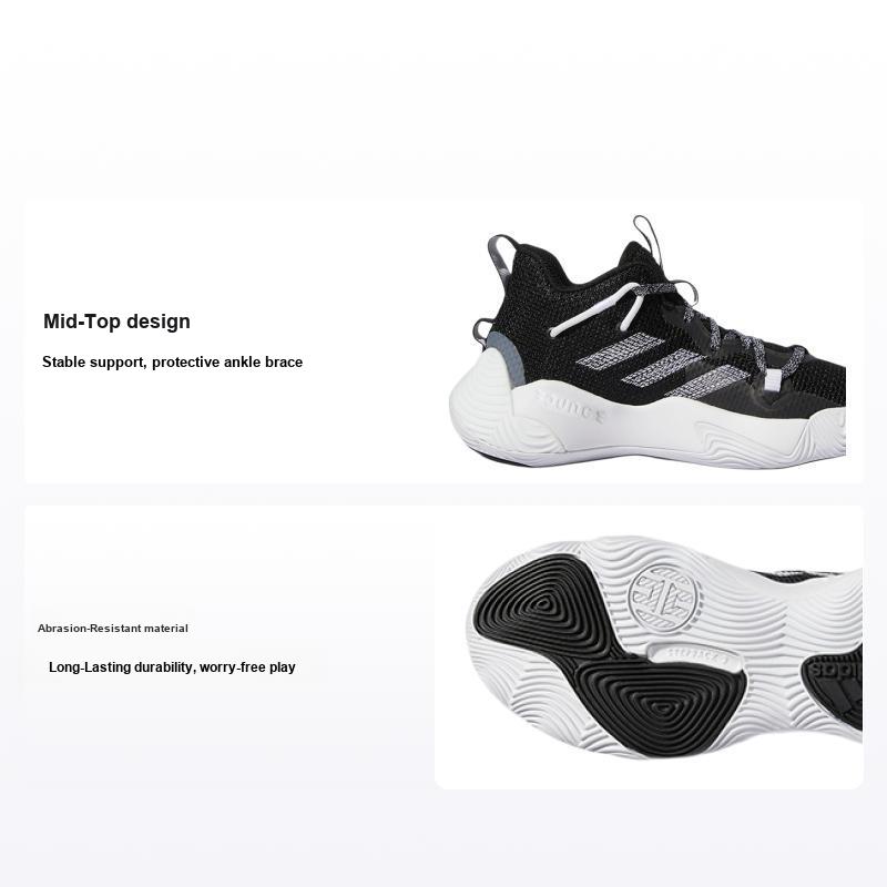 Adidas Harden Stepback 3 J Black White Детские кроссовки Core-Black Cloud-White GY8640 36