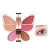DayaEmmoTQ Butterfly Eyeshadow Commuter Eyeshadow Mini Eyeshadow 6 Everyday Butterfly Eyeshadow - Palette, Long-Lasting Waterproof, Multi-Purpose