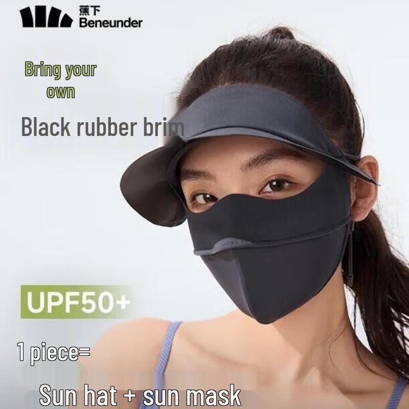 beneunder Full-Face Sun Protection Mask with Brim