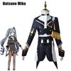 Hatsune Miku Military Costume Suit Halloween Cosplay Party Dress