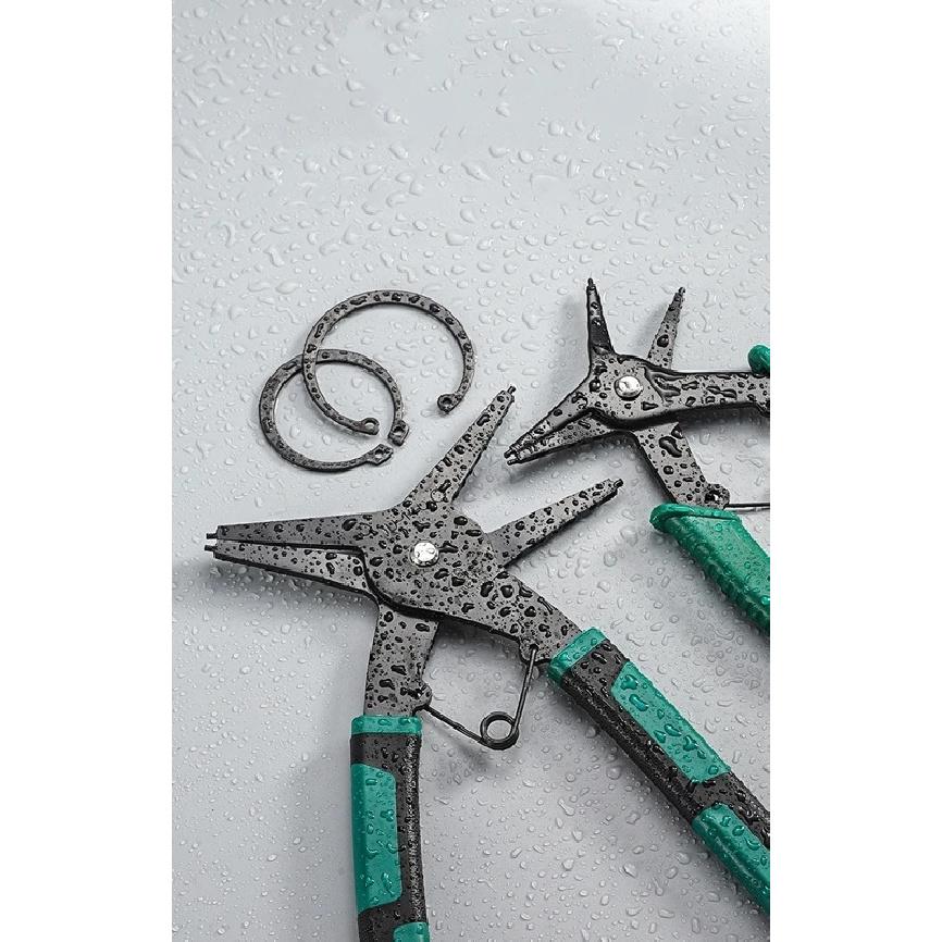 2 in 1 Snap Ring Pliers For Internal External Card Retaining Pincer Multifunction Professional Circlip Plier Motor Repair Tool
