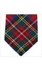 [Lochcarron] British Scottish-made tie, wool tartan check, favored by the British Royal Family (Royal Stewart)