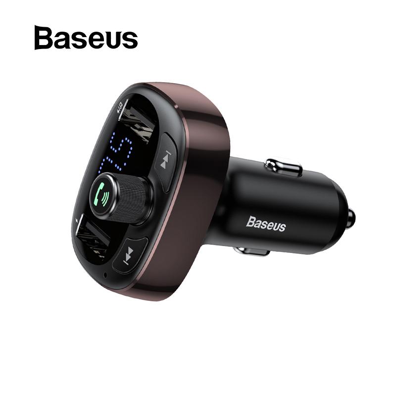 Buy Baseus Car FM Transmitter Aux Modulator Dual USB Charger Bluetooth