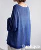 antiqua Knit Long Regular Size Blue Women's Lamé Top, Sleeve, EF-00013, (One Size), 32,