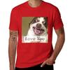 Mr Bubbs Loves You! T-Shirt Graphics Blouse  Design Your Own Quick Drying Oversized T Shirts for Men