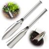 Ergonomic Short Handle Trowel Stainless Steel Garden Trowel, Narrow Pointed Gardening Hand Shovel, Small Tool for Planting Digging Planting, Weeding,
