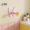 Wall Mounted Shower Stand Butterfly Head Holder, Self-adhesive Handheld Adhesive Support Bracket, Universal Adjustment Waterproof Accessory