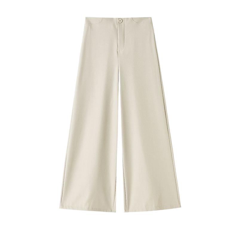 Women's 2026 Spring/Summer Wide-Leg High-Waisted Drape Straight Pants
