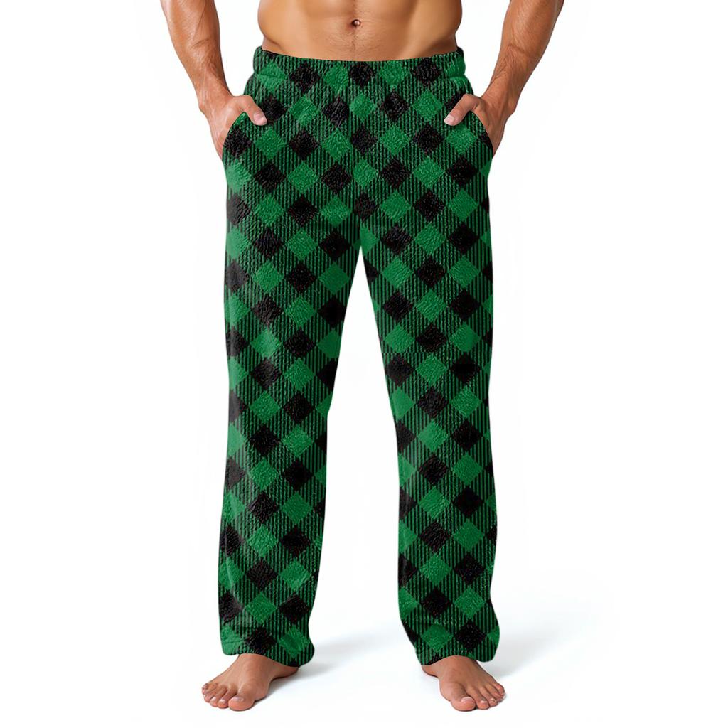 Men's Allover Printed Home Pants Sleeping Pajama Pants Long Pants Pajama Pants