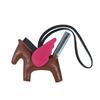 Hand-Stitched Genuine Leather Pony Bag Charm - Cute Lambskin Flying Horse Design