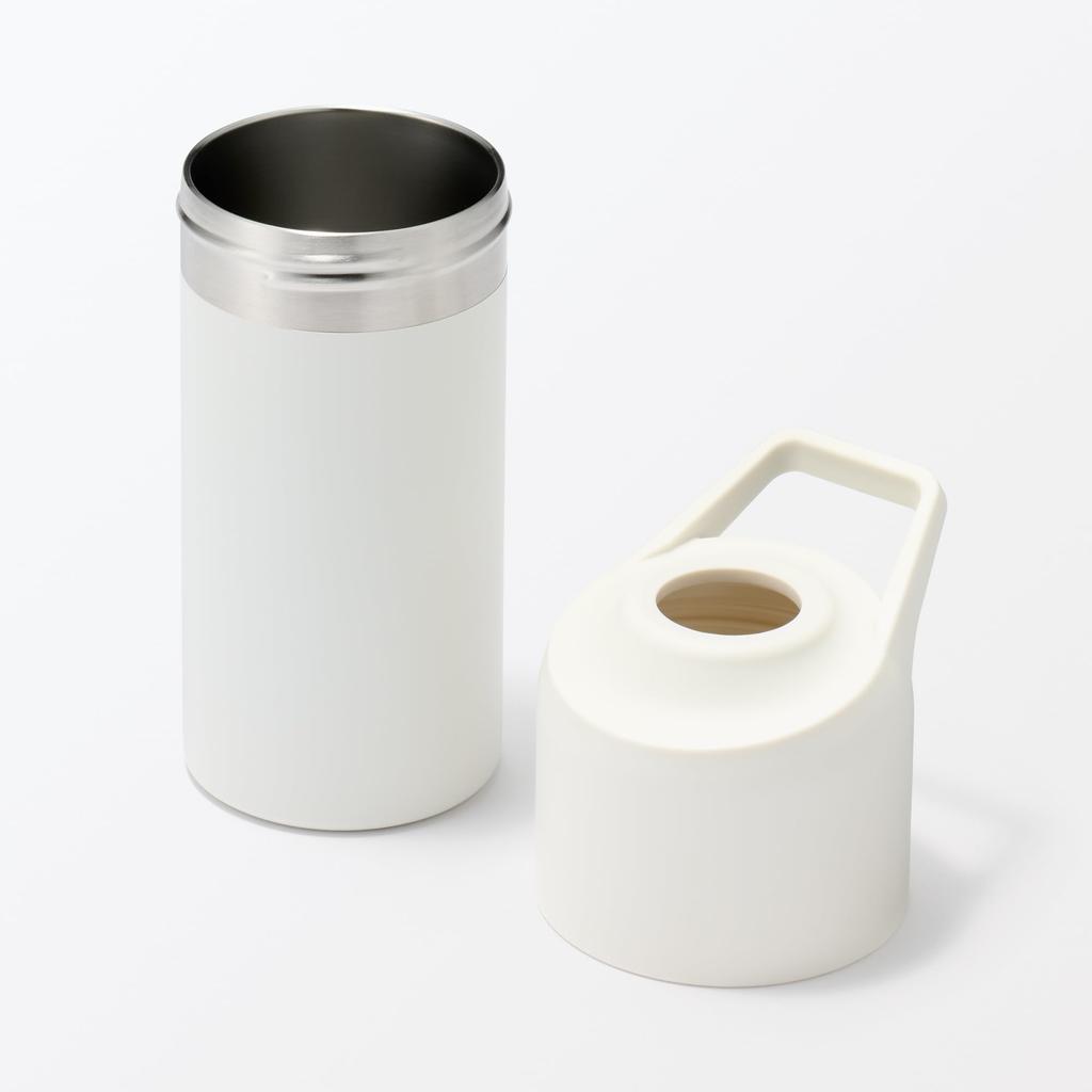 MUJI Portable Cooler Holder for PET Bottles, White, 500-650mL Capacity, 84908194