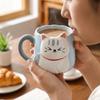 Cartoon Ceramic Mug 3D Embossed Milk Mug Creative Coffee Cup  Kitchen Use