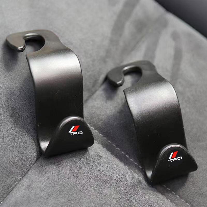 2/4Pcs Car Seat Hook Multifunctional Storage Hanger Car Styling for Toyota GR TRD Corolla Avensis Yaris Rav4 Hilux Auris Camry Prius