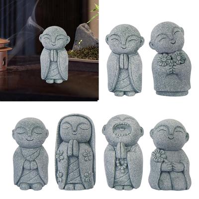 Doplňky k dekoraci akvária Buddhy Panenky Mini kreativní malá socha Socha Buddhy do auta Domácí dekorace Čajovna Stolní interiér