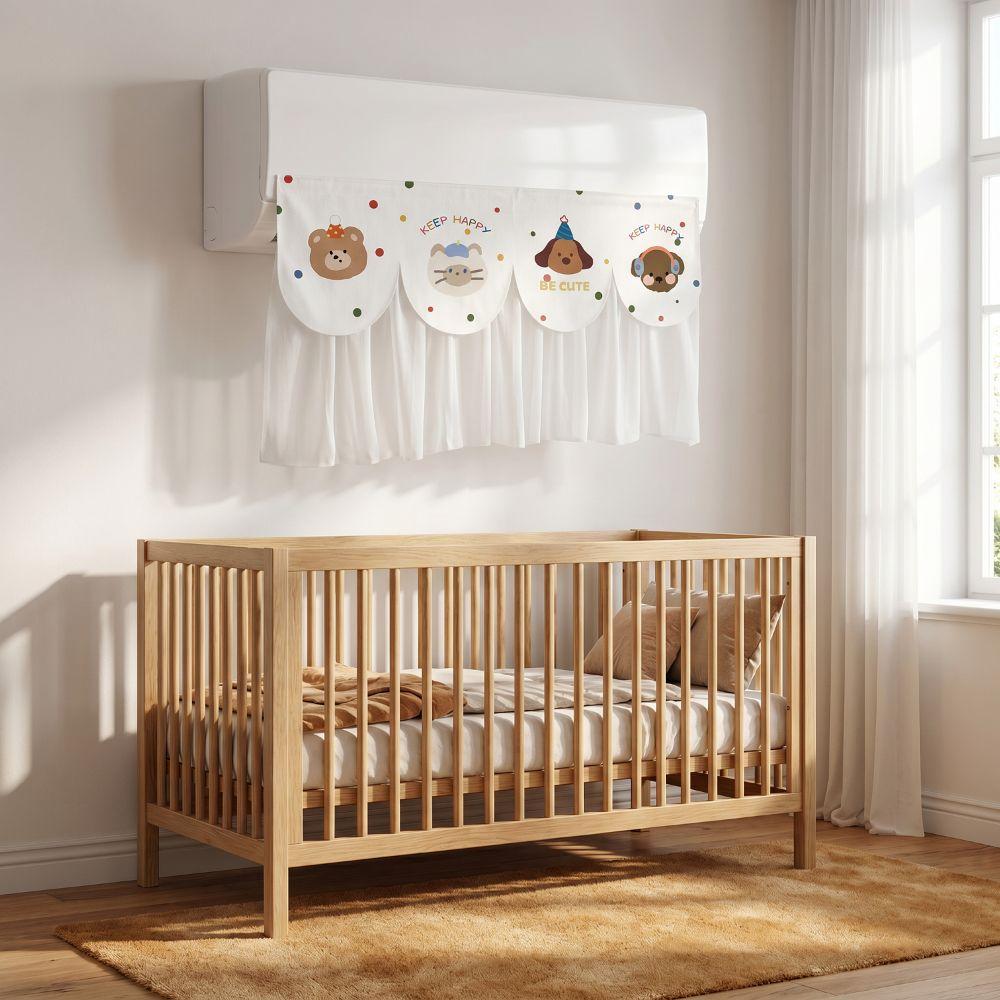 Cute Air Conditioning Wind Curtain Anti-Direct Blowing Air Conditioning Curtain  Bedroom Decor