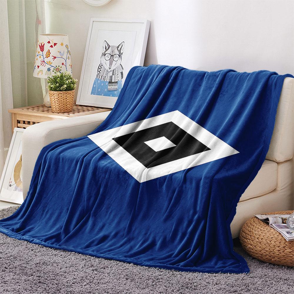 1PC Hamburger SV Patterned Flannel Blanket Suitable For All Seasons for Home Decor Warmth and Comfort Gifts Holiday Present