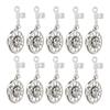 10pcs Metal Hair Beard Jewelry Moon Alloy Sun Pendant Dreadlocks Hair Braiding Decorative Accessories