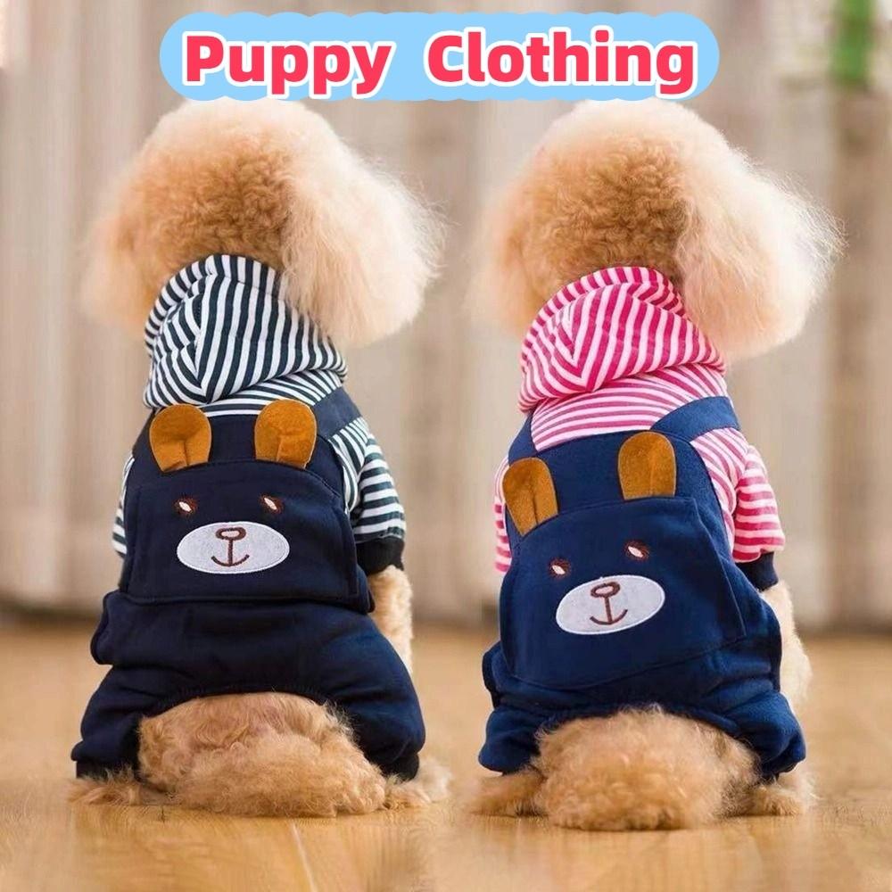 Warm Cat Sweatshirt Thickened Pet Clothes Kawaii Dog Pullover Hoodie  Small Dogs