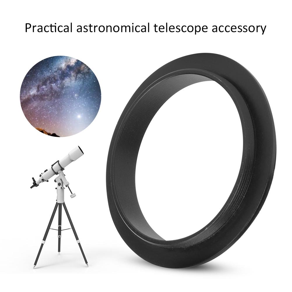 Astronomical Telescope Adapter  M48mm‑ M54mm Adapter  Aluminium Alloy Black Astronomical Telescope Accessory